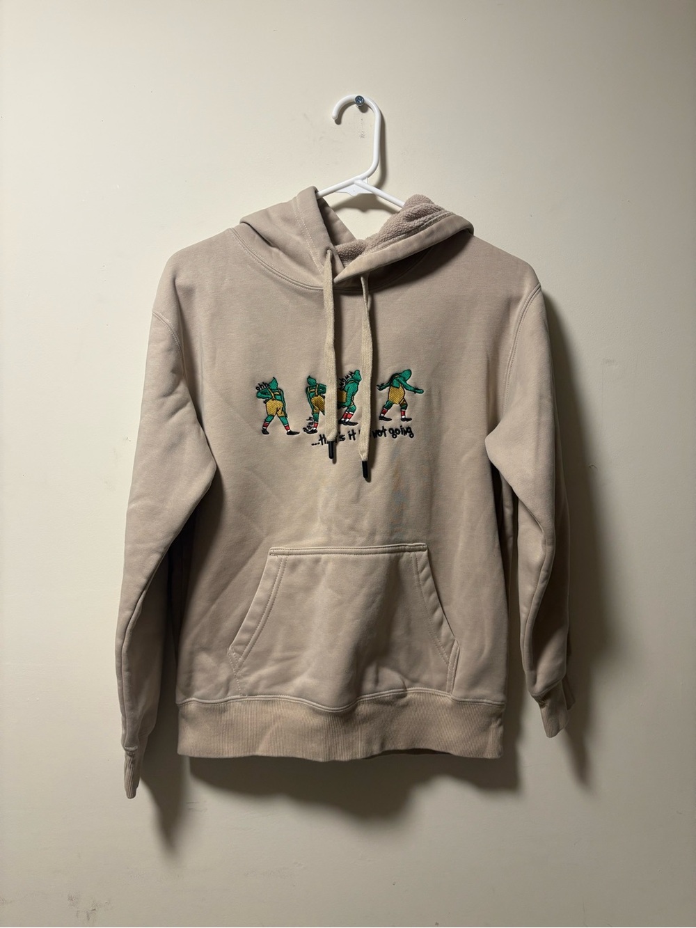 Beige Grinch Crewneck Hoodie